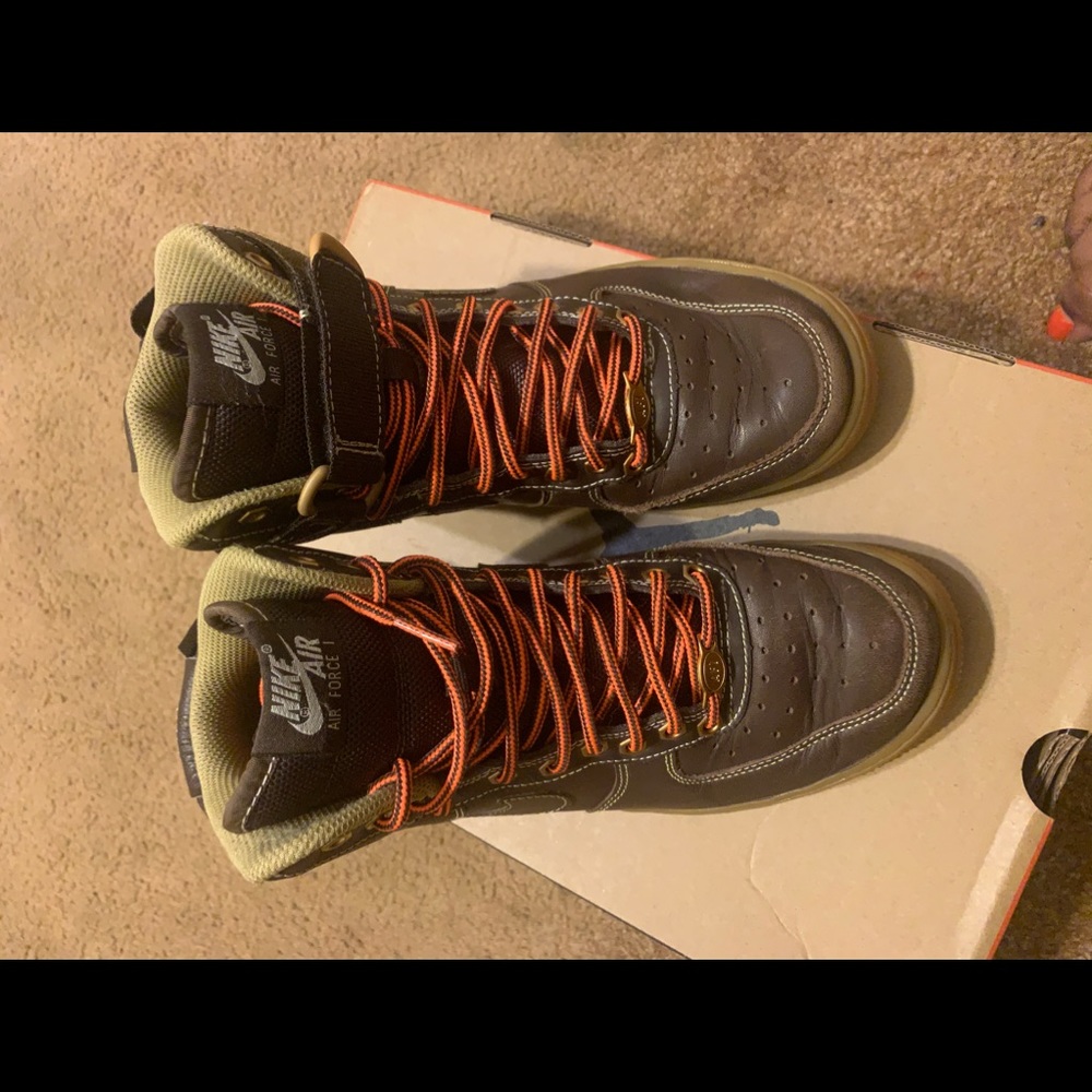 Nike Brown Air-Force Ones